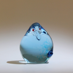 antonio da ros cenedese murano glass sculpture blue bird 1965