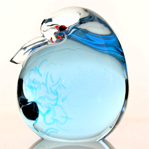 antonio da ros cenedese murano glass sculpture blue bird 1965