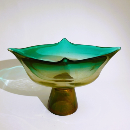<em><b>Archimede Seguso</b><br>Centerpiece<br />Italy 1950</em> archimede seguso murano glass monumental unique centerpiece 1950
