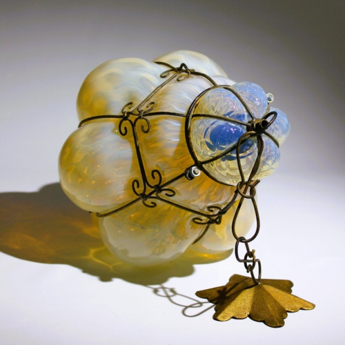 artistica soffieria e vetreria-barovier seguso ferro murano opal glass hanging lamp 1935