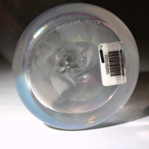 franz prati murano glass vase bonbon by pauly e c cvm venezia 1996