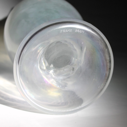 franz prati murano glass vase bonbon by pauly e c cvm venezia 1997