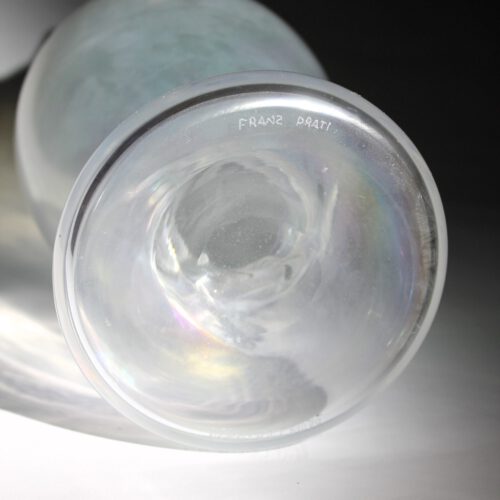 franz prati murano glass vase bonbon by pauly e c cvm venezia 1997