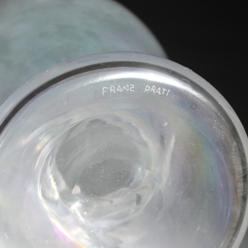 franz prati murano glass vase bonbon by pauly e c cvm venezia 1997