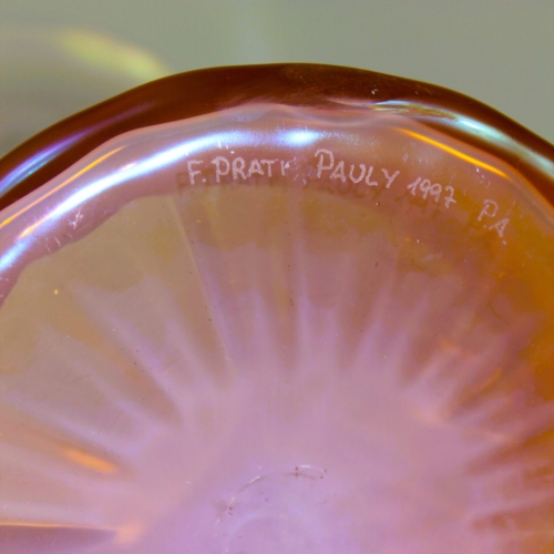 franz prati murano glass vase paestum prova by pauly e c cvm venezia 1997