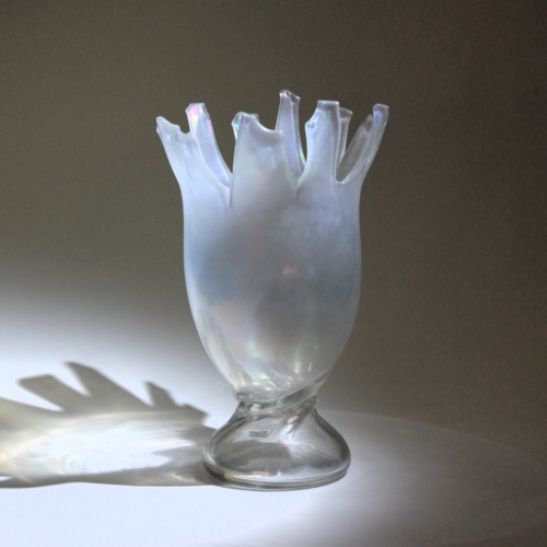 franz prati murano glass vase sospiro by pauly e c cvm venezia 1998