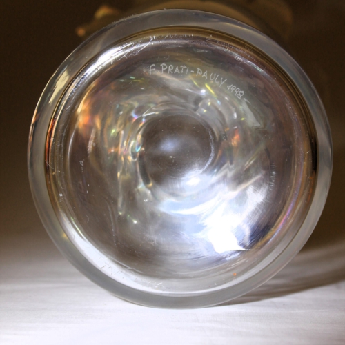 franz prati murano glass vase sospiro by pauly e c cvm venezia 1998