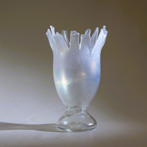 franz prati murano glass vase sospiro by pauly e c cvm venezia 1998