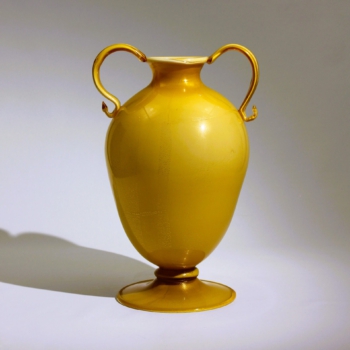 <em><b>Napoleone Martinuzzi</b> <br /> Velato Vase</br>Italy 1930</em> naopleone martinuzzi venini murano glass vase velato 1930