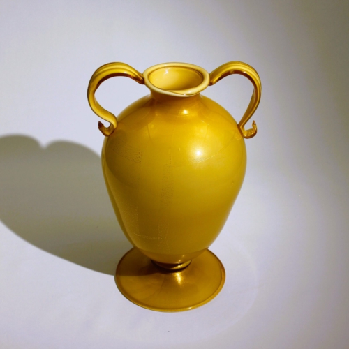 <em><b>Napoleone Martinuzzi</b> <br /> Velato Vase</br>Italy 1930</em> naopleone martinuzzi venini murano glass vase velato 1930