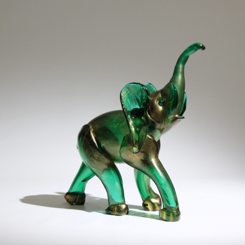 <em><b>Napoleone Martinuzzi</b><br />Elephant<br />Italy 1933</em> napoleone martinuzzi venini murano glass elephant sculpture 1933