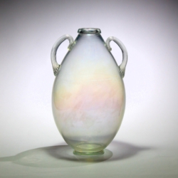 cappellin venini murano glass vase iridescent 1923