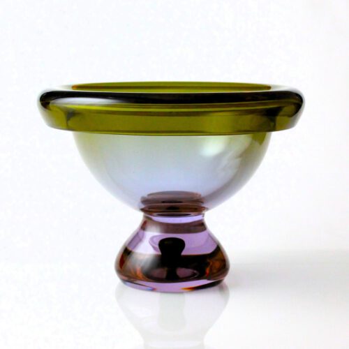 <em><b>Antonio Da Ros</b><br />Uranium Glass Bowl<br /> Italy 1960</em> antonio da ros gino cenedese murano glass bowl 1960