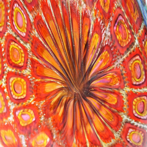<em>Amedeo Rossetto<br />Mosaico Vase<br />Italy 2008</em> Amedeo Rossetto, Murrine Glass Vase "Mosaico" Murano ca. 2008