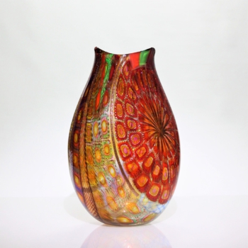 <em><b>Amedeo Rossetto</b><br />Mosaico Vase<br />Italy 2008</em> Amedeo Rossetto, Murrine Glass Vase "Mosaico" Murano ca. 2008
