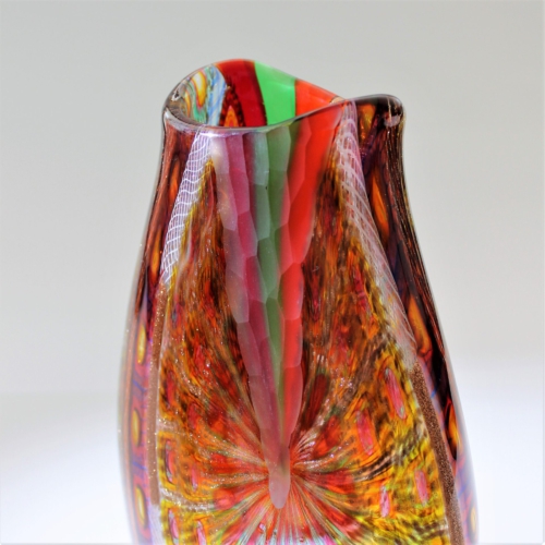 <em><b>Amedeo Rossetto</b><br />Mosaico Vase<br />Italy 2008</em> Amedeo Rossetto, Murrine Glass Vase "Mosaico" Murano ca. 2008