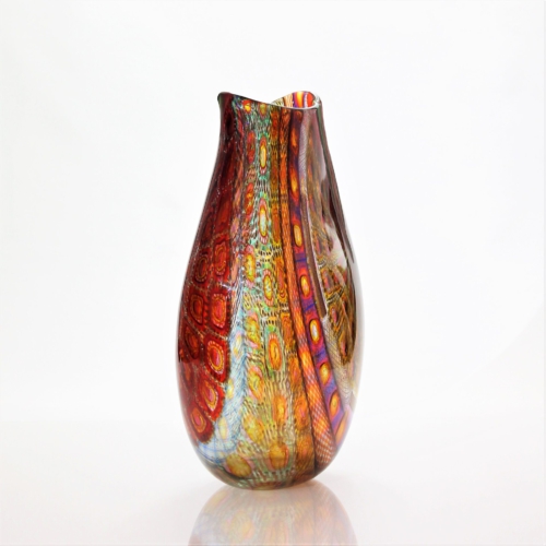 <em><b>Amedeo Rossetto</b><br />Mosaico Vase<br />Italy 2008</em> Amedeo Rossetto, Murrine Glass Vase "Mosaico" Murano ca. 2008