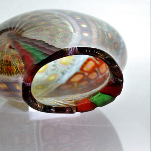 <em><b>Amedeo Rossetto</b><br />Mosaico Vase<br />Italy 2008</em> Amedeo Rossetto, Murrine Glass Vase "Mosaico" Murano ca. 2008