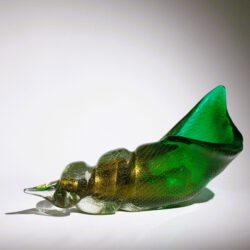flavio poli, murano glass shell, a bullicante, for seguso vetri d arte, 1937