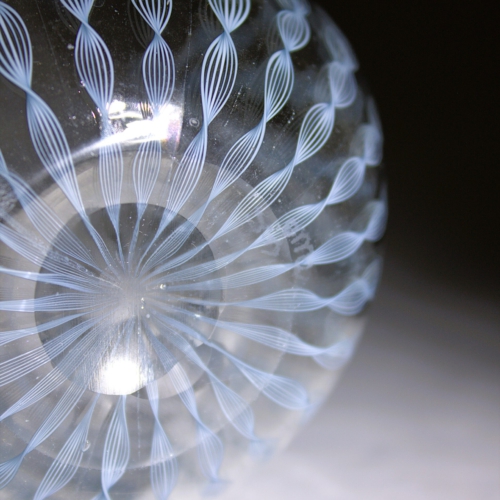 <em><b>Fulvio Bianconi</b><br />Fazzoletto<br />Italy 1950</em> fulvio bianconi, murano glass fazzoletto vase, venini, zanfirico light blue.